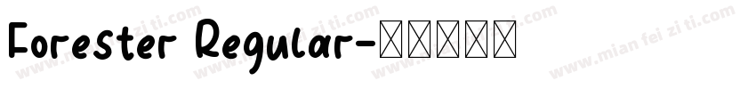 Forester Regular字体转换